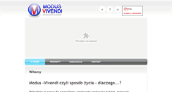 Desktop Screenshot of modus-vivendi.pl