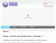 Tablet Screenshot of modus-vivendi.pl